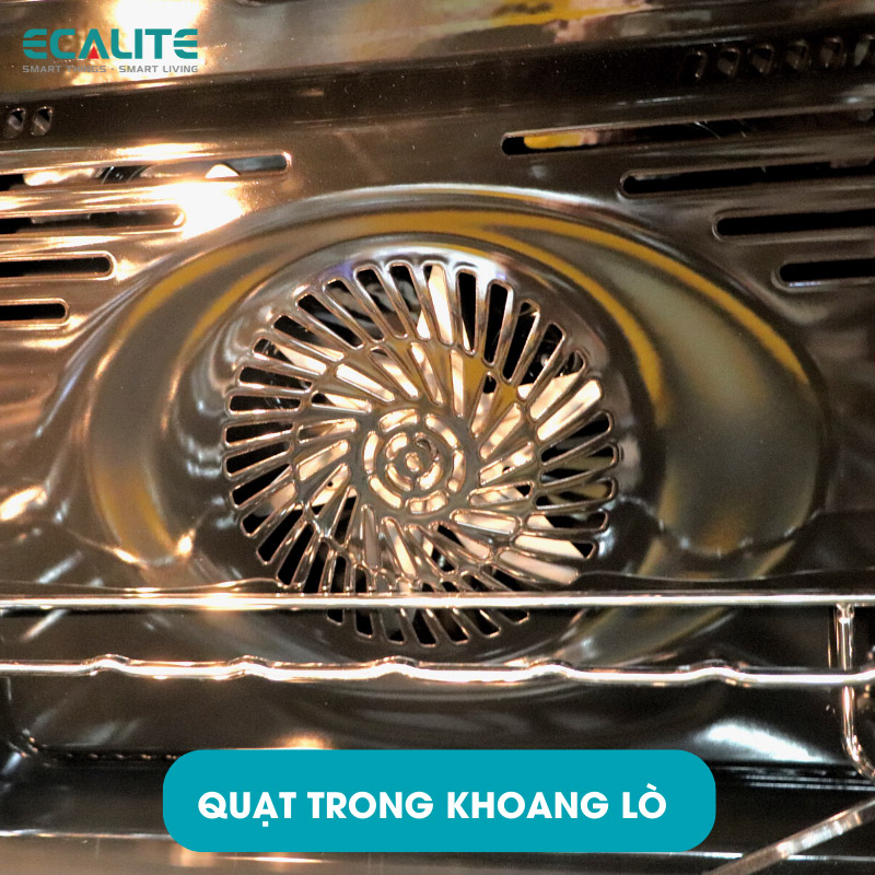Lò Nướng Âm Tủ Ecalite EOV-JA7060BL - 70L - 9 Chức Năng Nướng - Điều Khiển Cảm Ứng - Hàng Chính Hãng