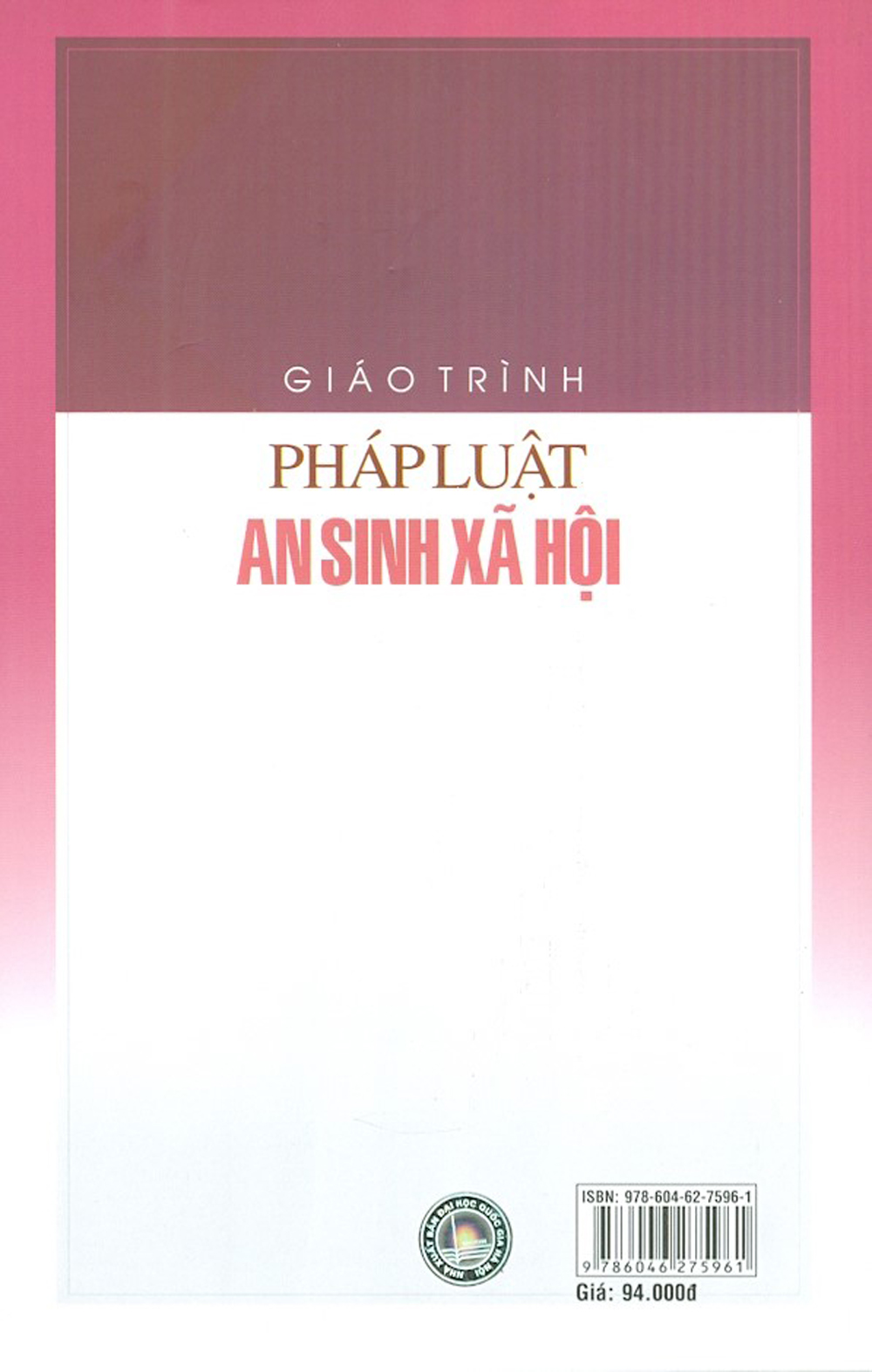 Giáo Trình Pháp Luật An Sinh Xã Hội