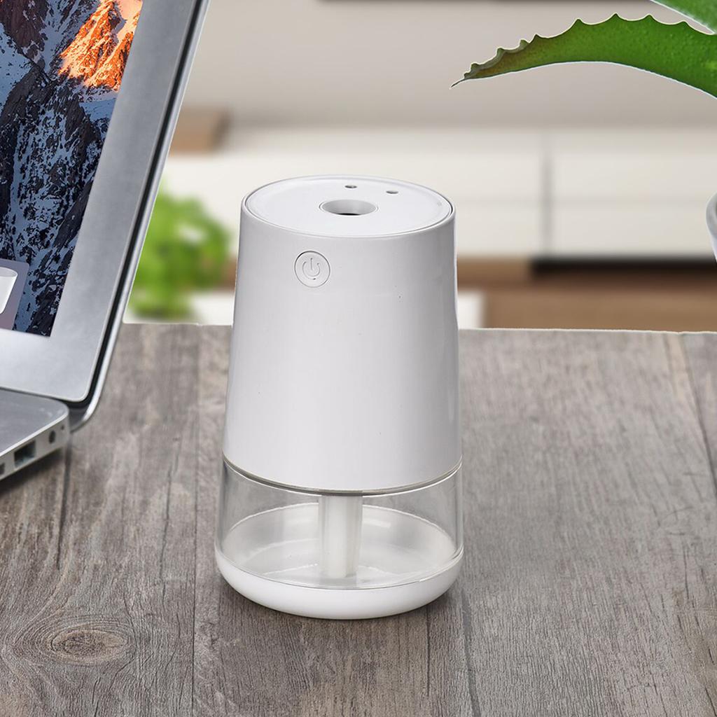 Máy khử trùng tay cảm ứng tự động với bình cồn dung tích 150ml tích hợp xịt xà phòng dùng pin tiện lợi