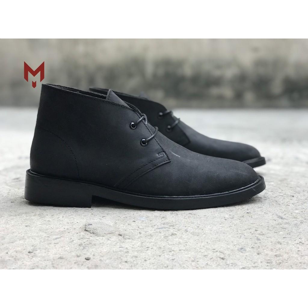 Giày boots nam cao cổ da bò SÁP Thời trang phong cách