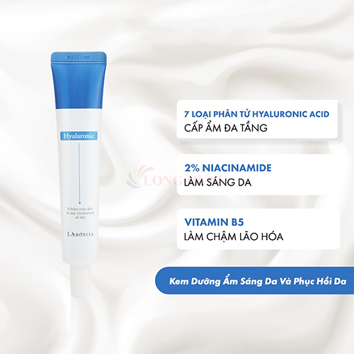 Kem dưỡng ẩm La Bonita Vital Hyaluronic Acid Cream (50ml) - Hàng chính hãng