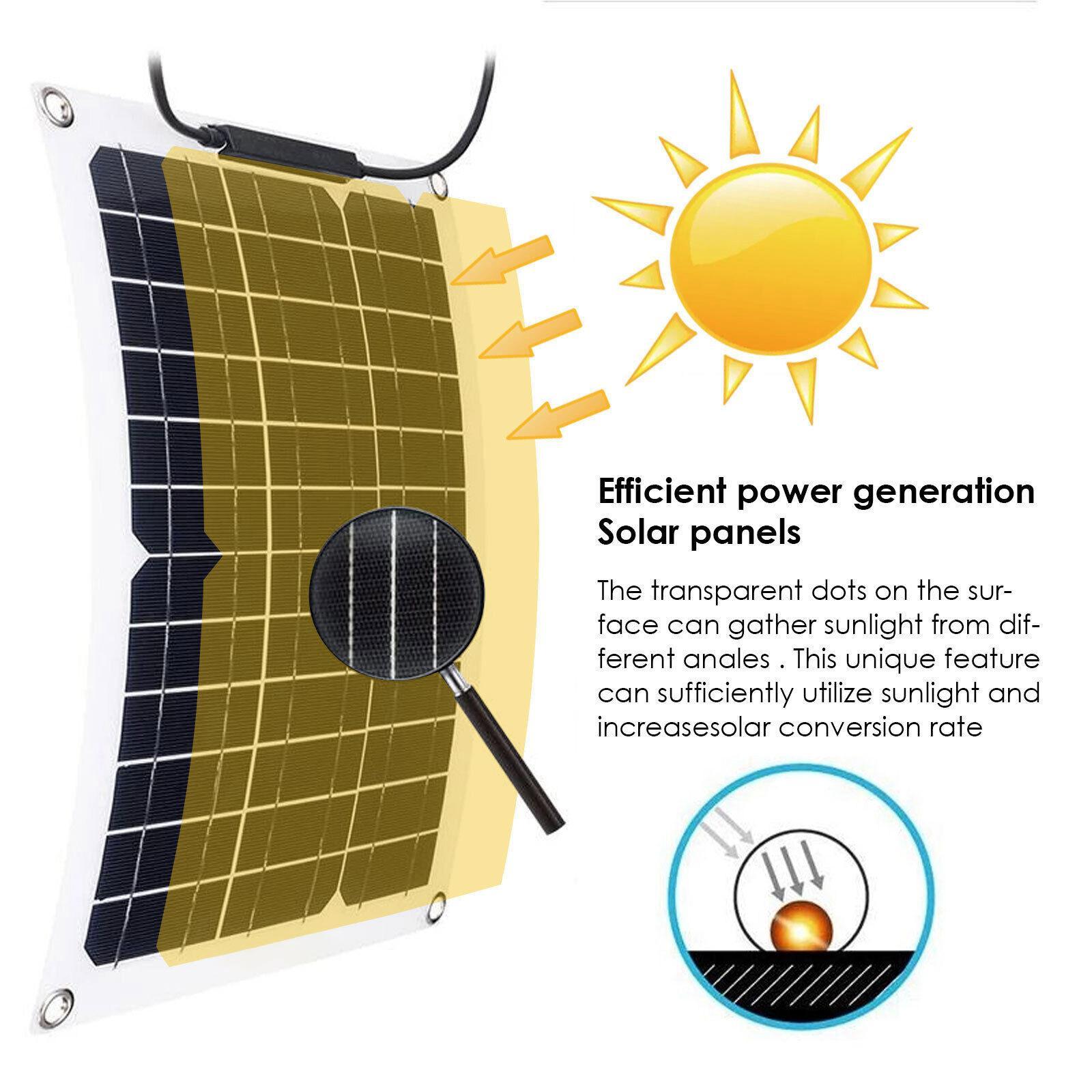 Solar Panel Monocrystalline Solar Powered Charger for Car Marine Cell Phone