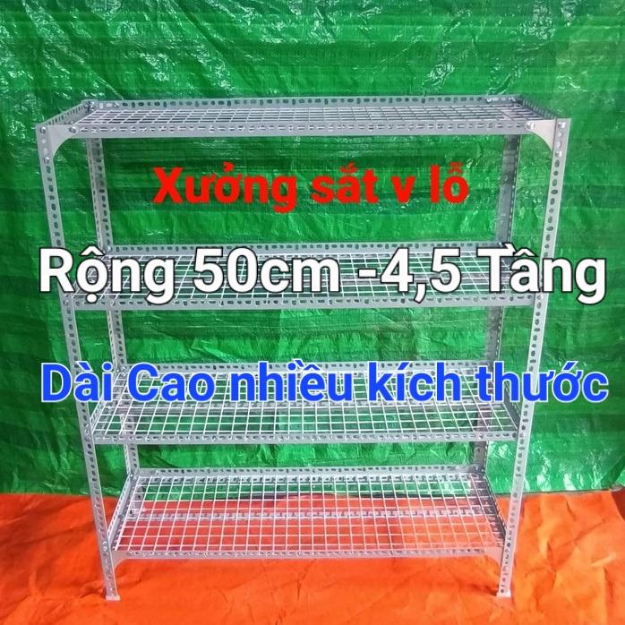 Kệ Sắt v Lỗ 4-5 TẦNG KỆ VỈ LƯỚI SẮT Ô VUÔNG ,DÀI CAO NHIỀU KÍCH THƯỚC LỰA CHỌN