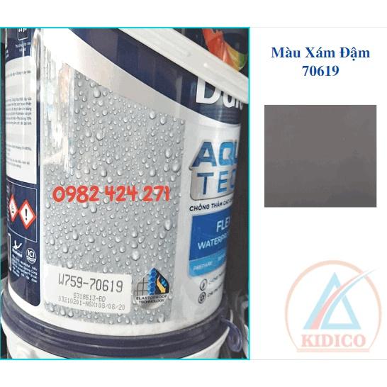 Chất chống thấm Tường ngoài trời Aquatech Flex Waterproofing W759 Không cần pha xi măng -Xám nhạt/đậm Lon 6kg