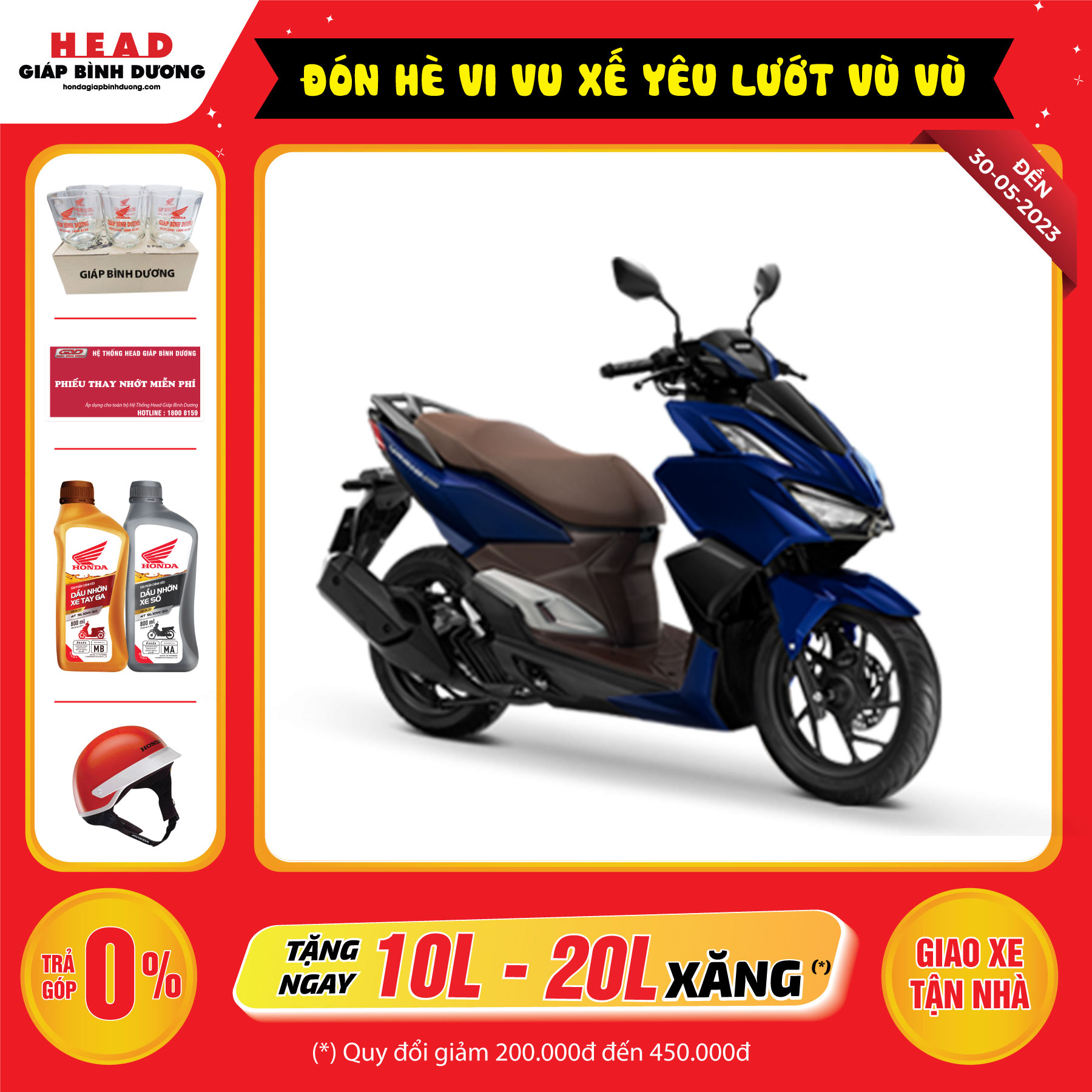 Xe máy Honda Vario 160cc - Phiên bản Cao cấp - VARIO 160cc - Xanh