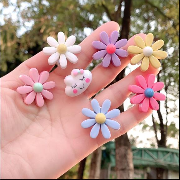 Set 3 bông CÚC họa mi tặng sáp thơm cài cửa gió ô tô - Hoàng Đông Shop