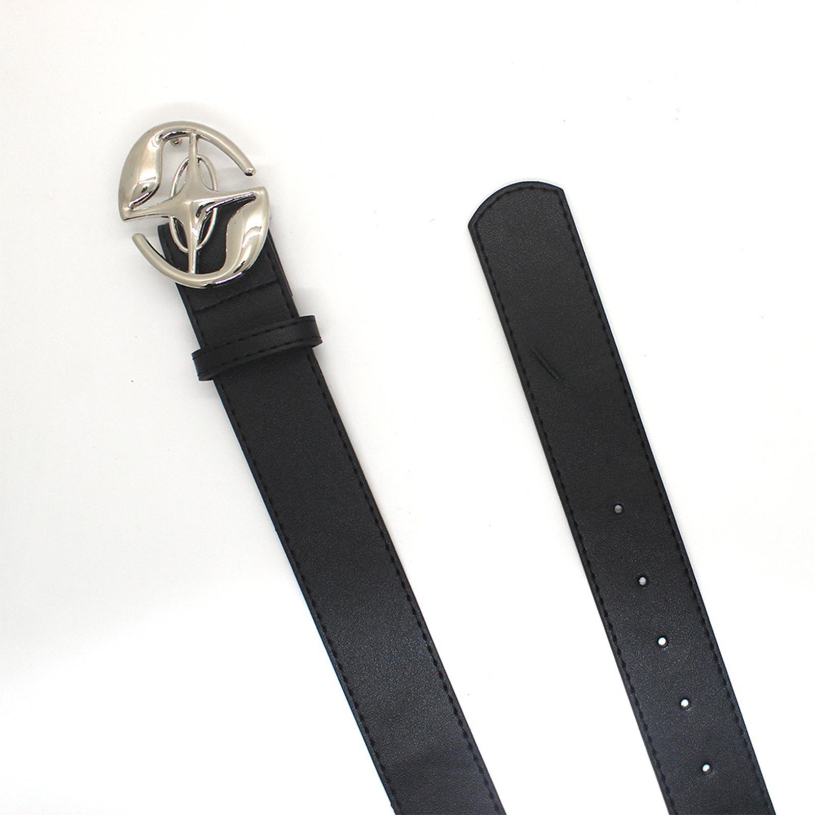 Women Belt, PU Leather Ladies Belts with Alloy Pin Buckle Casual Dress Waist Belt Fashion Versatile Decorative Belt for Coats Pants Work