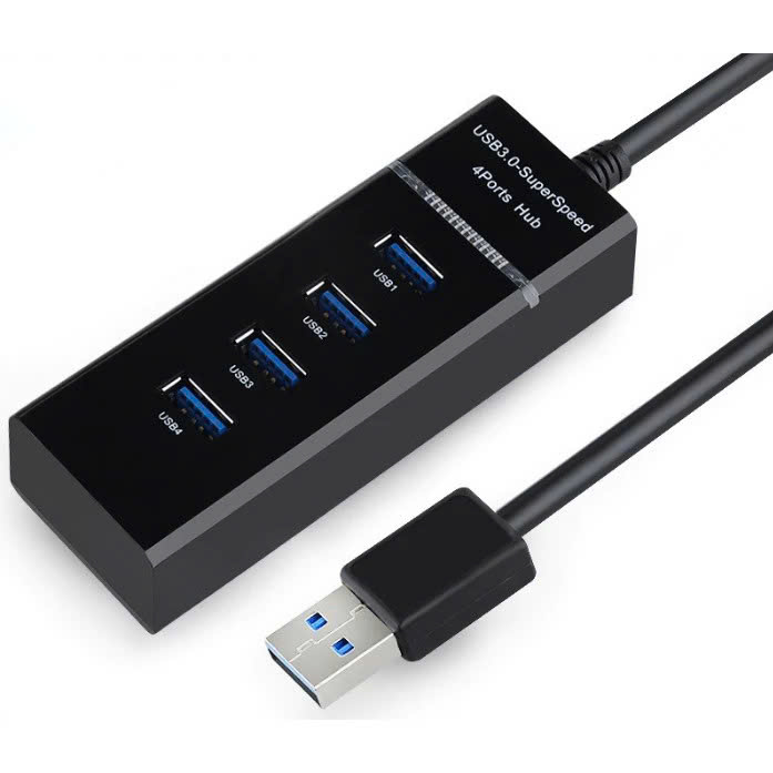 Hub chia 4 cổng USB, usb Hub tốc độ 3.0 - Hàng chính hãng HUB USB