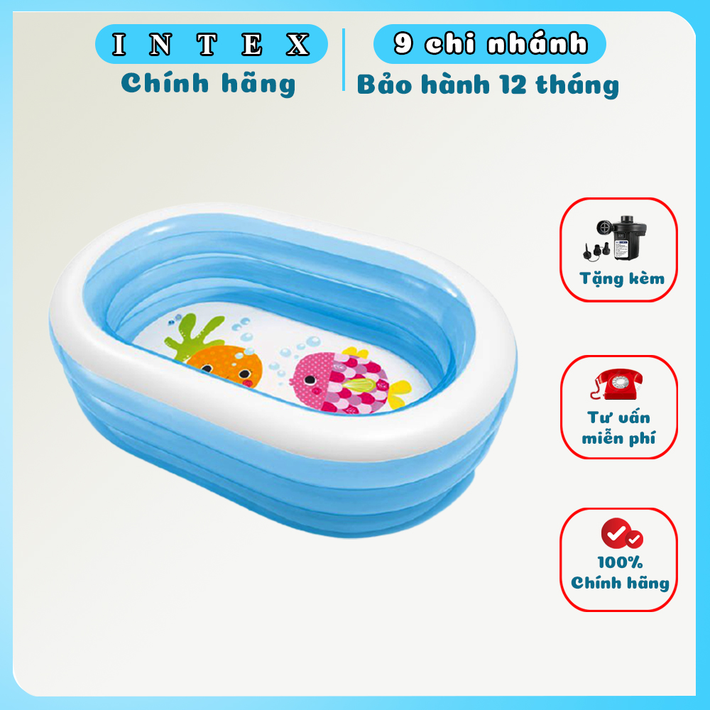 Bể bơi phao 3 tầng INTEX hình Oval 57482