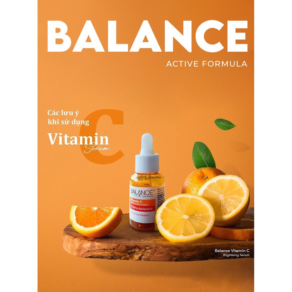 Serum trắng da mờ thâm Balance Active Formula Vitamin C  (30ml)