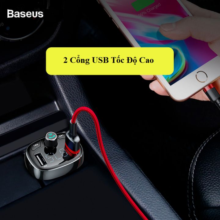 Tẩu nghe nhạc ô tô, xe hơi cao cấp Baseus CCALL-RH01