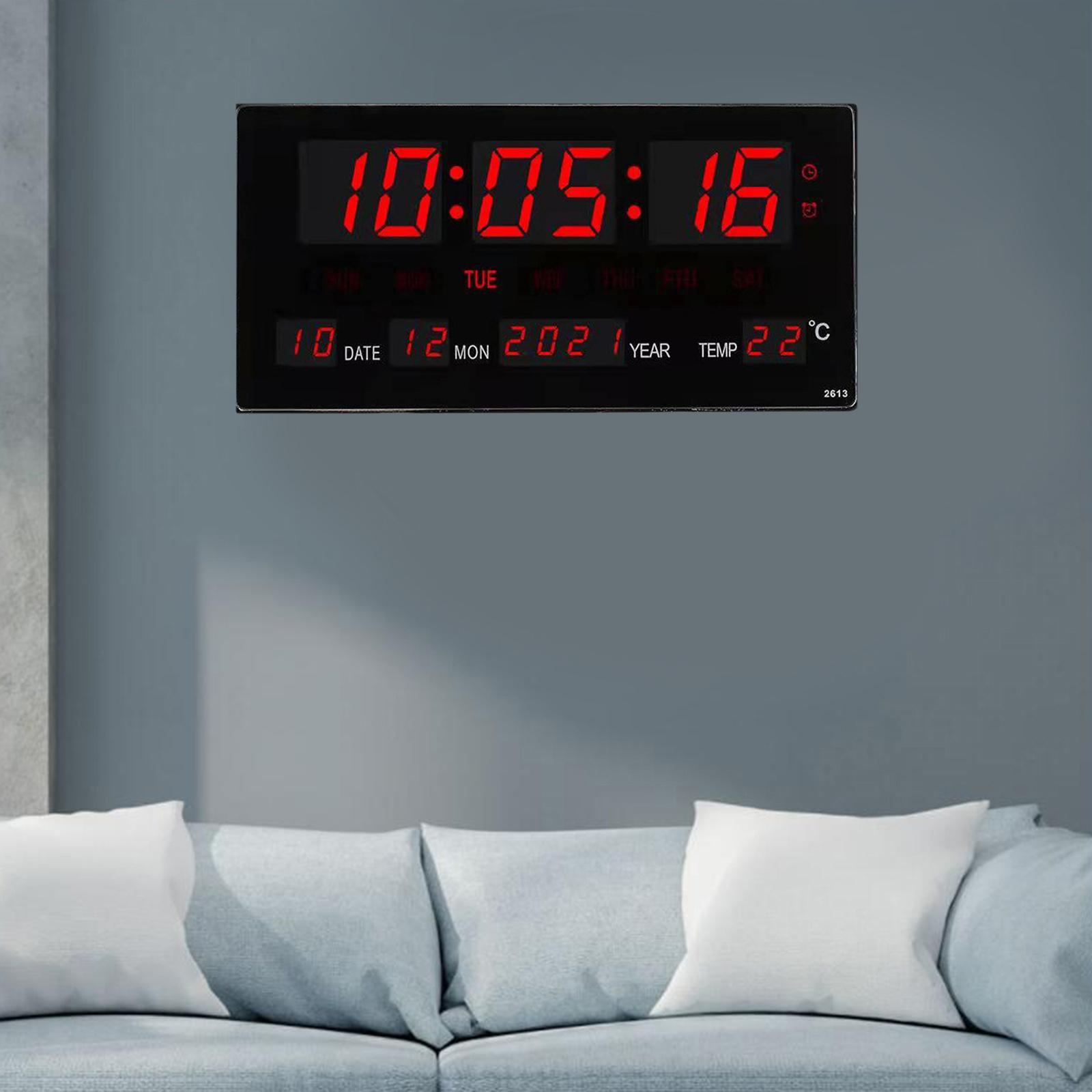 17'' LED Screen Clock 24H Time  US