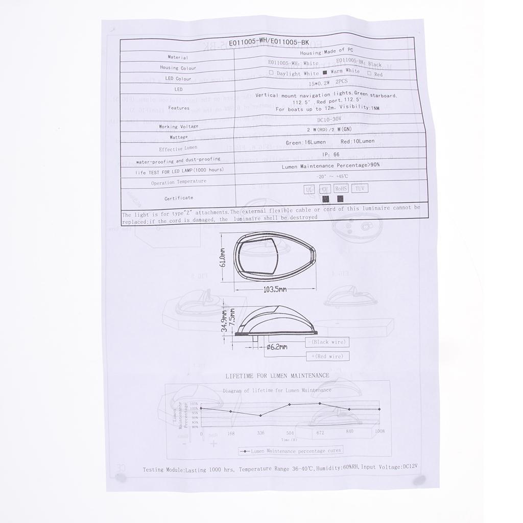 Signal Light Waterproof Marine Boat