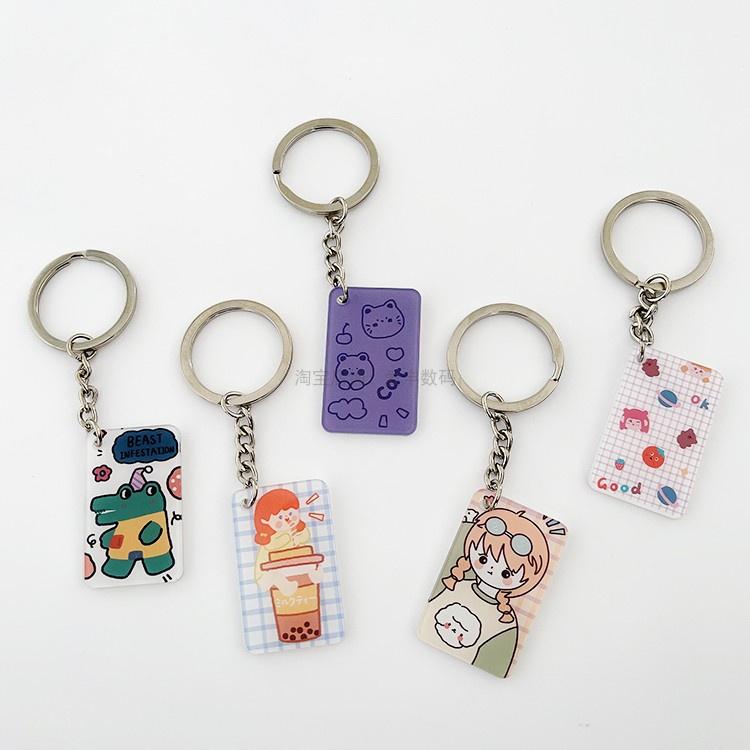 Móc Khóa Chữ Nhật Đáng Yêu Quà Tặng Sáng Tạo