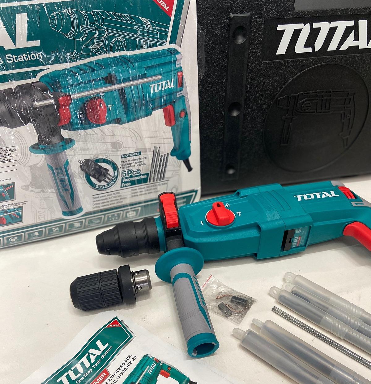 MÁY KHOAN ĐỤC 3 CHỨC NĂNG 800 W 26MM TOTAL TH308268-2 - HÀNG CHÍNH HÃNG