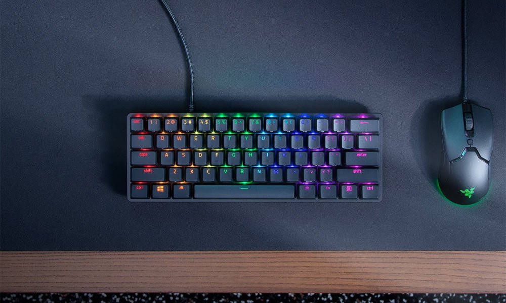 Bàn phím Razer Huntsman Mini Clicky Purple Switch_RZ03-03390100-R3M1- Hàng chính hãng