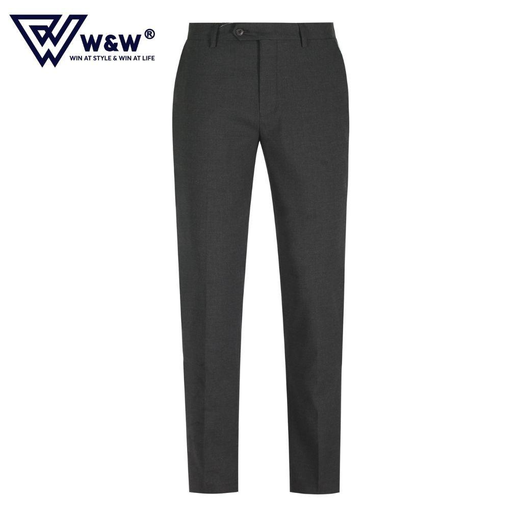 Quần Tây Nam W&amp;W Dáng Slim Fit Chất Vải Cao Cấp, Bền Màu, Mềm Mại, Thông Thoáng, Chuẩn Form Ngay Cả Khi Giặt Máy WLP12