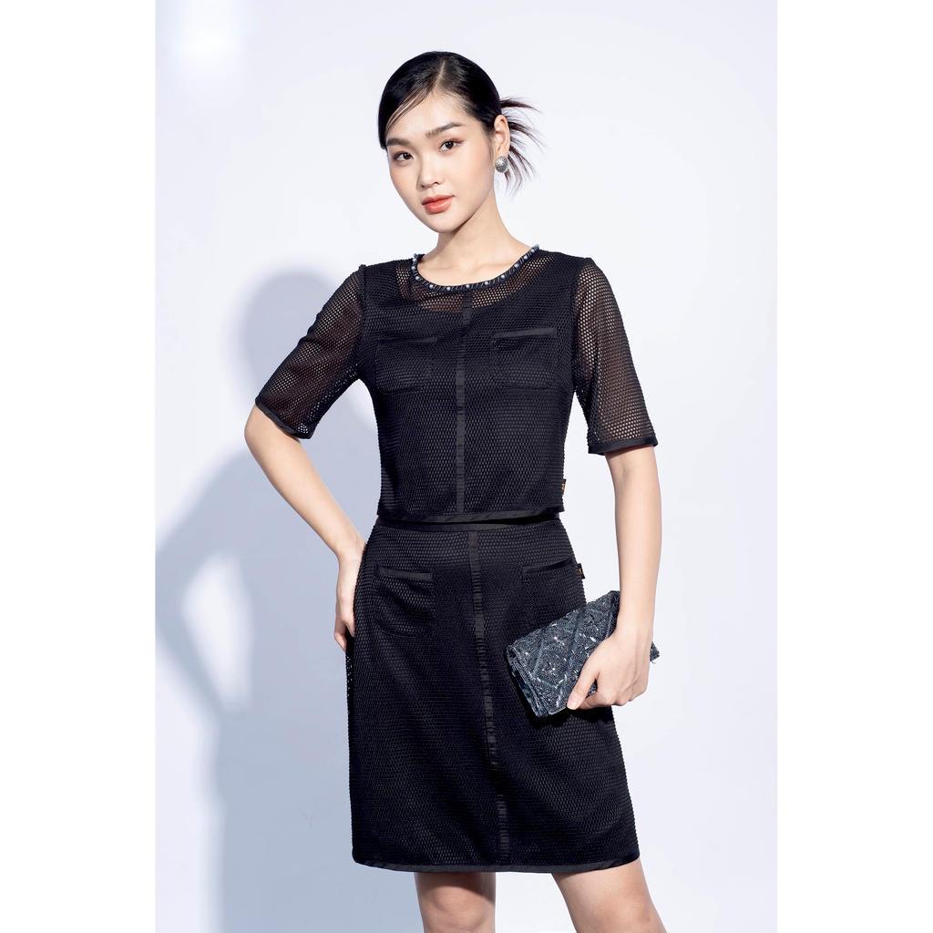 Set bộ, áo croptop,chân váy chữ A ngắn MMOutfit M-SB080421063