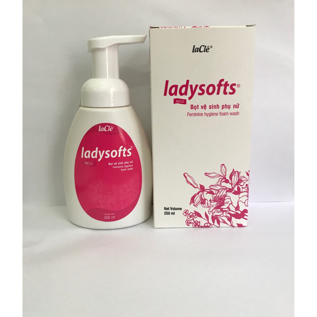 Bọt rửa phụ khoa Ladysoft New Laclé 100ml, dung dịch vệ sinh phụ nữ Ladysofts 100ml