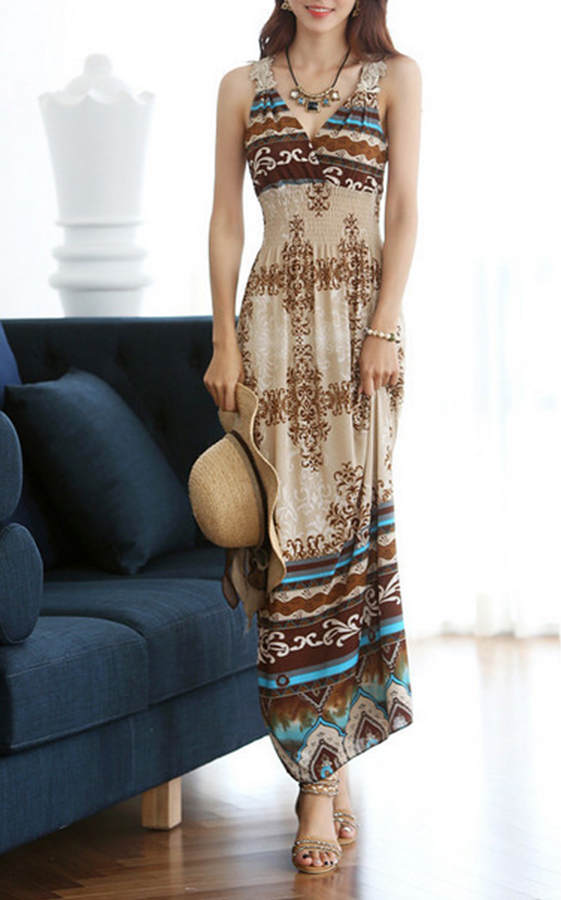 Đầm Maxi Thun Lụa Mềm Mại Mịn Màng HATI (Free Size)