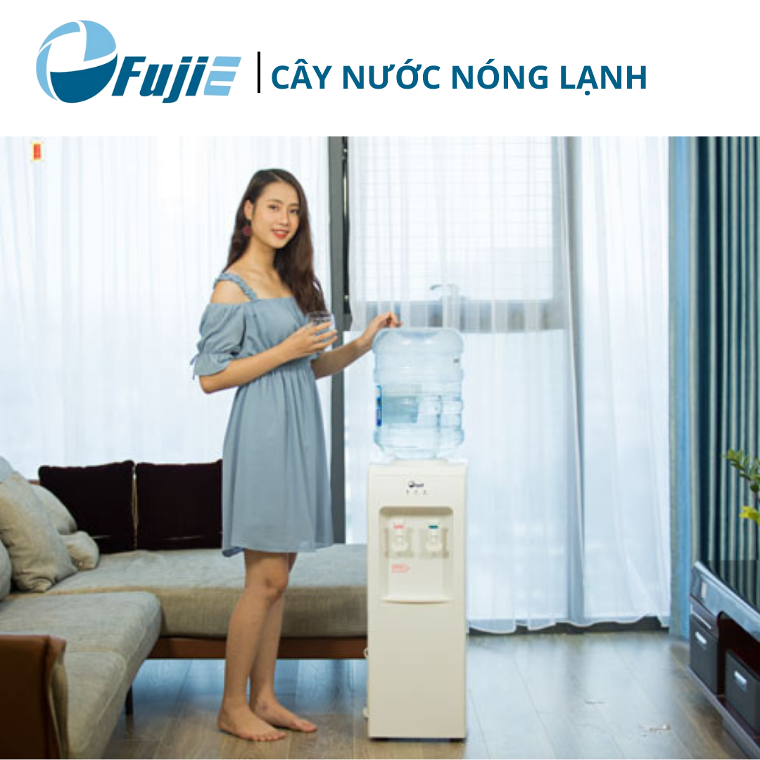 Cây nước nóng lạnh FujiE WD1105E làm lạnh bằng chip điện tử công nghệ Nhật Bản - Hàng chính hãng