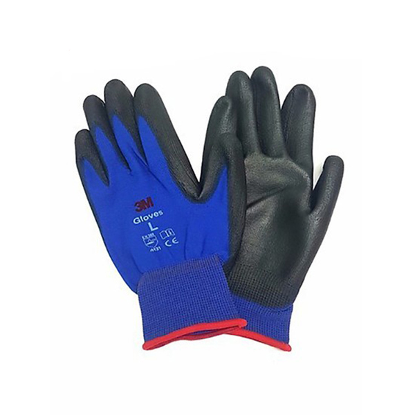 Sét 5 đôi găng tay bảo vệ tay 3M cực tốt, chống cắt 1, màu xanh đen, size L