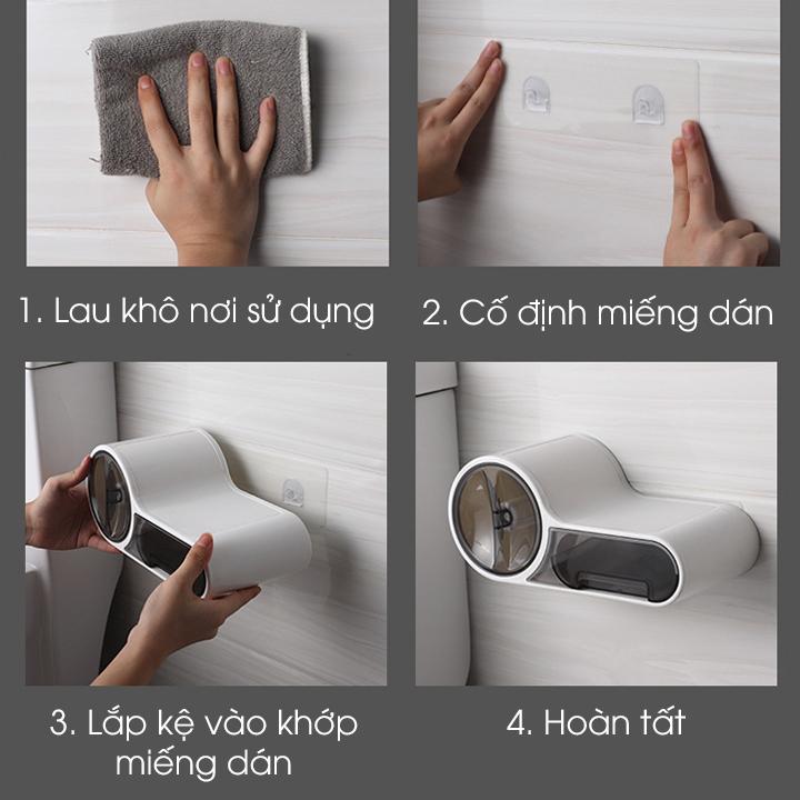 Hộp giấy vệ sinh dán tường cao cấp SQ-5262