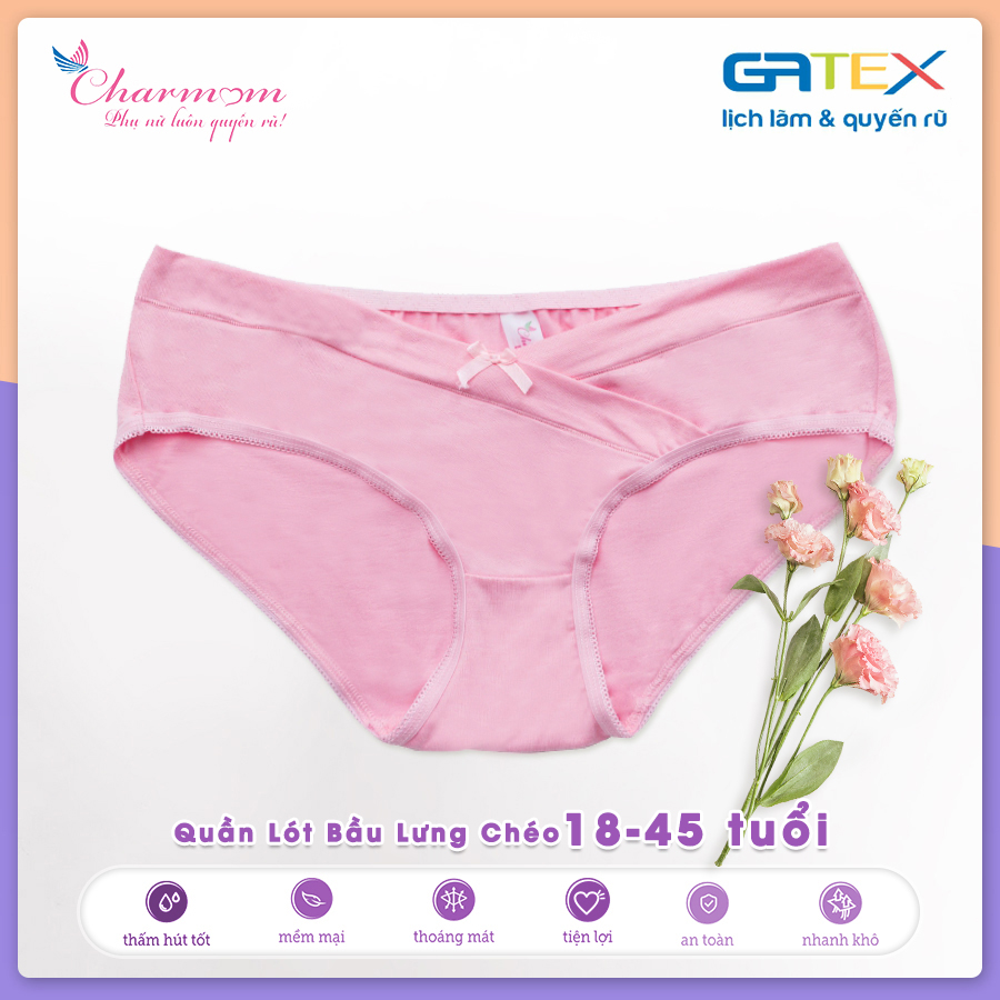 Set Combo 2 Quần Lót Bầu Lưng Thấp GATEX Cotton Cao Cấp Charm Mum