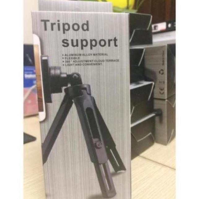 -Giá Đỡ Mini Xếp Gọn 3 Chân Tripod Support MT01 Xoay 360 Độ - Hàng Nhập Khẩu