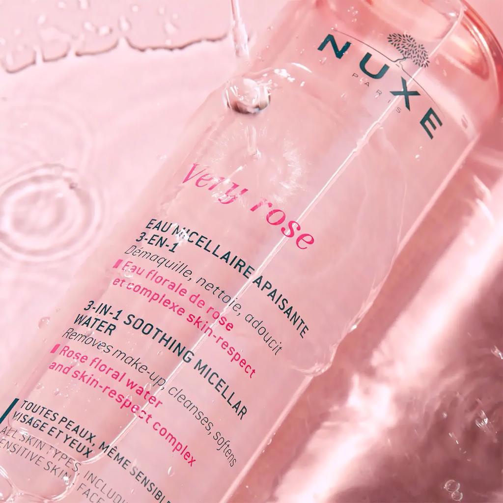 Nước tẩy trang Nuxe 3-in-1 Soothing Micellar Water Very Rose 200 ml