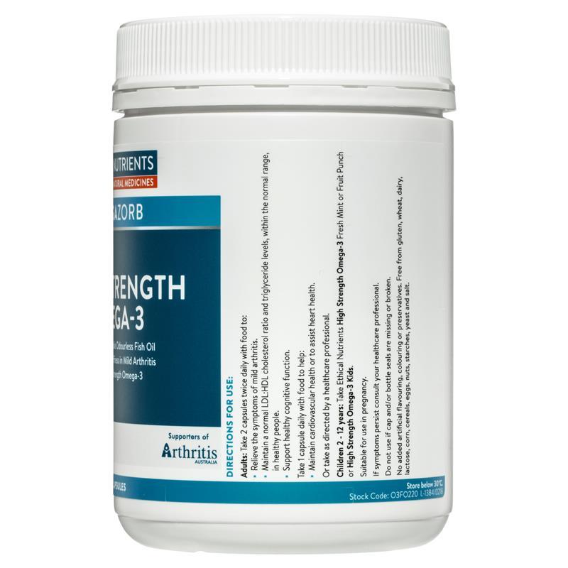 Ethical Nutrients OMEGAZORB High Strength Omega-3 220 Capsules