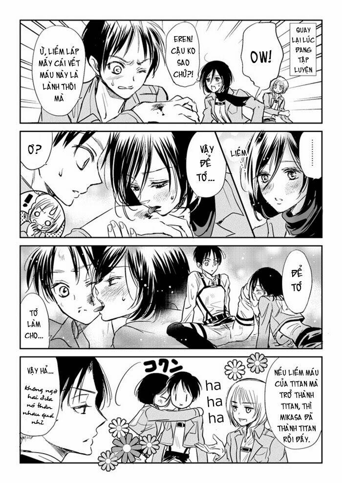 tấn công người khổng lồ - doujinshi eren x mikasa chapter 27 3