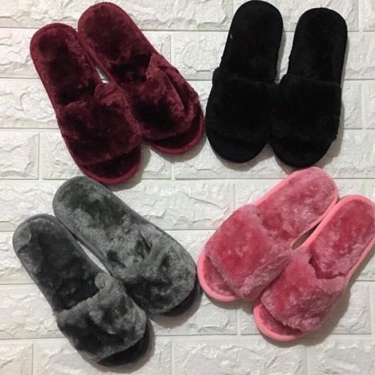 Dép lông mang trong nhà cực êm chân