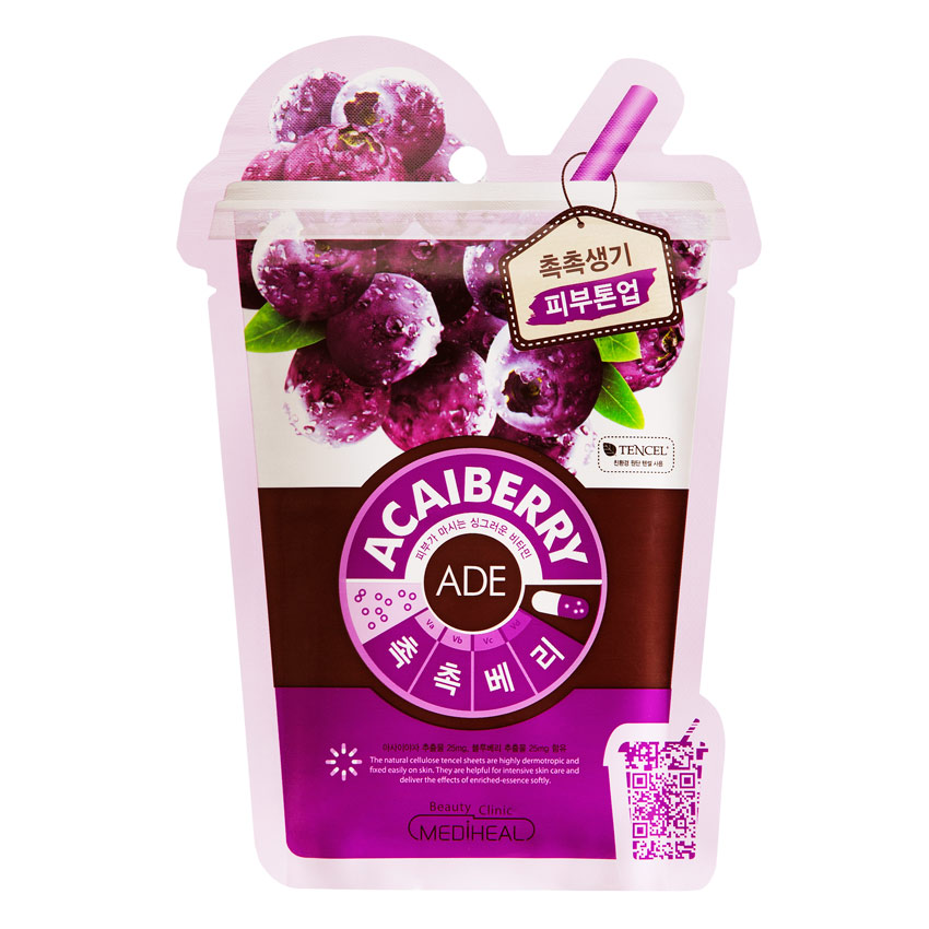 Mặt nạ dưỡng ngăn ngừa lão hóa da chiết xuất quả việt quất Mediheal Acaiberry Ade Mask 25ml