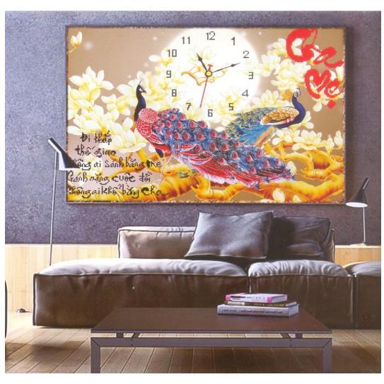 Tranh Đính Đá CHA MẸ CÔNG . Kích Thước: 80cm x 55cm
