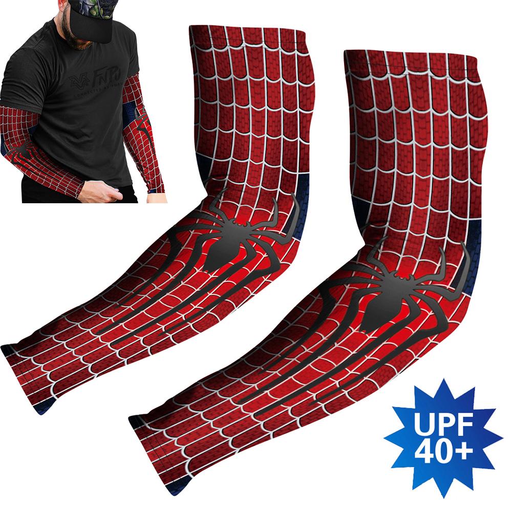 2pcs/cặp tay áo xe đạp thể thao chống chống nắng chống nắng UPF Nèn nén chạy bóng rổ bóng rổ tay áo câu cá bóng rổ Color: HA210058 Size: L/XL