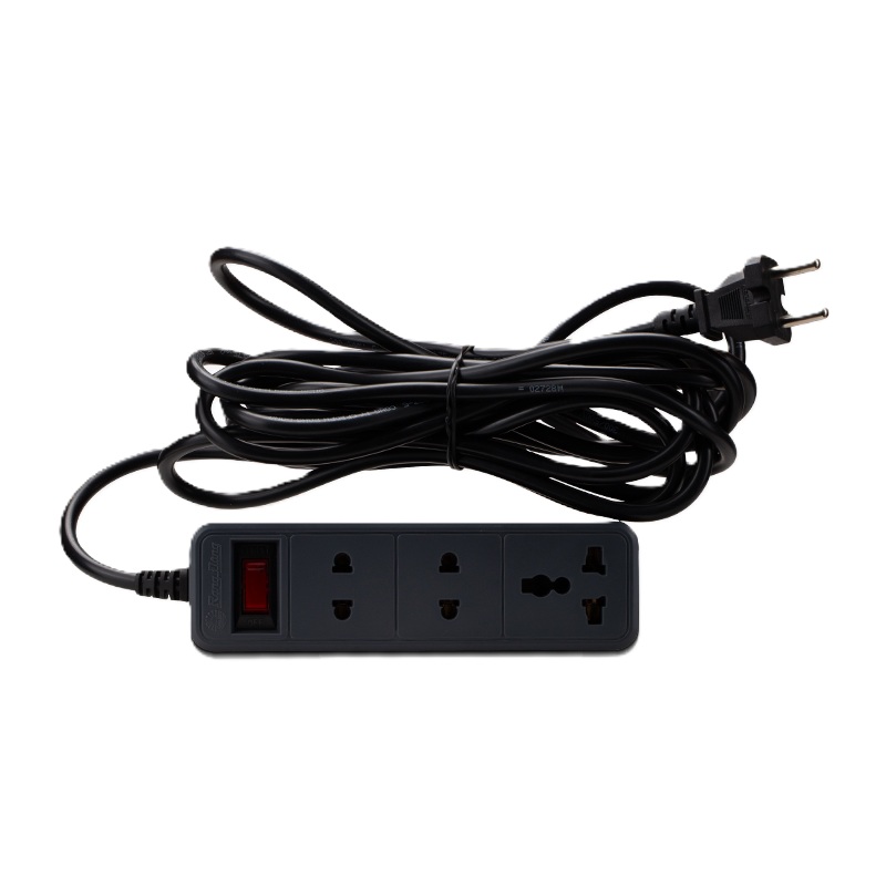 Ổ cắm điện Rạng Đông OC05 3C/10A dây dài 2m và 5m đa năng chịu tải tốt, chịu nhiệt an toàn - Hàng chính hãng