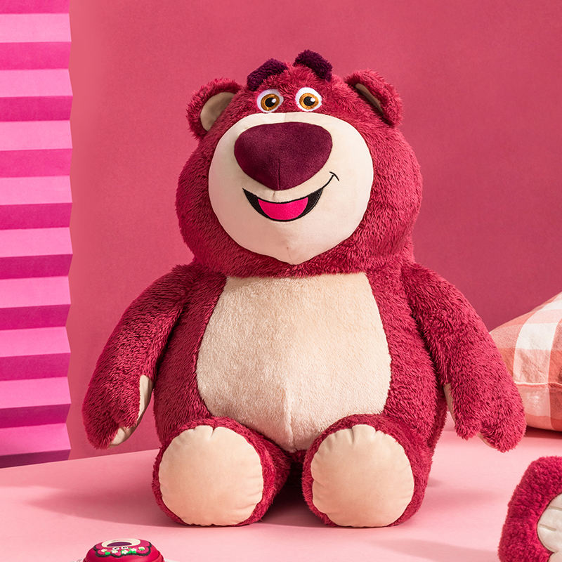 Gấu bông Lotso dâu màu đỏ mặt cười đáng yêu - Size từ 40cm đến 65cm - Quà tặng thú nhồi bông gấu dâu dáng đứng lông mịn