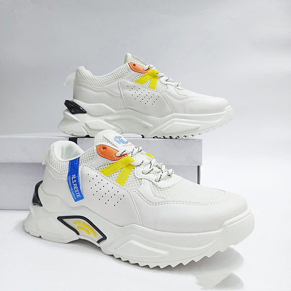 Giày sneaker hàn quốc, thể thao nam trắng, giày nam đen trắng trẻ trung BELIFA STORE mã A03T