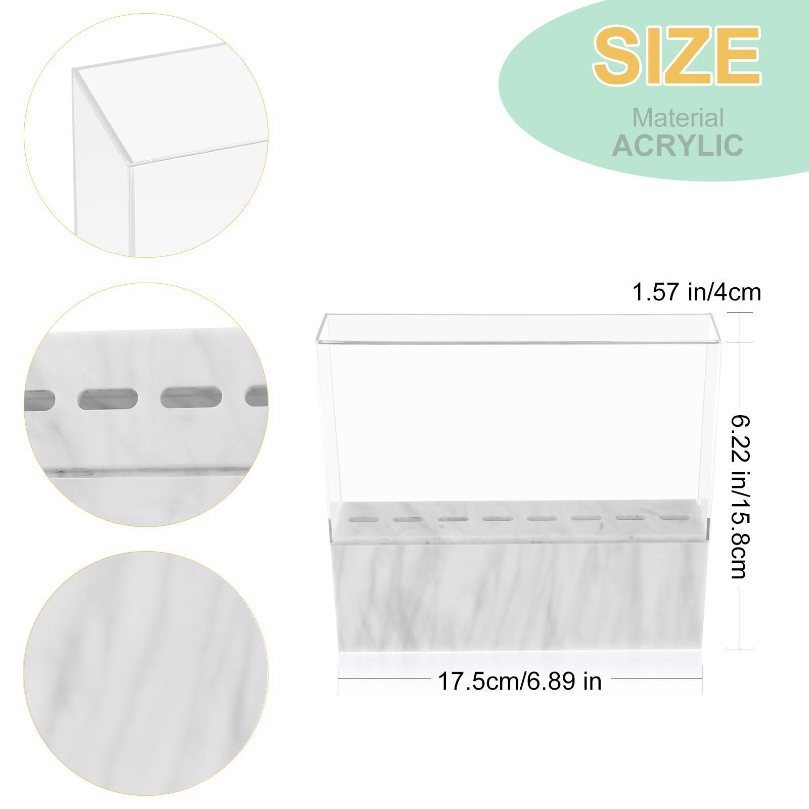 Eyelash Grafting Tweezers Acrylic Display Stand Holder Organizer White