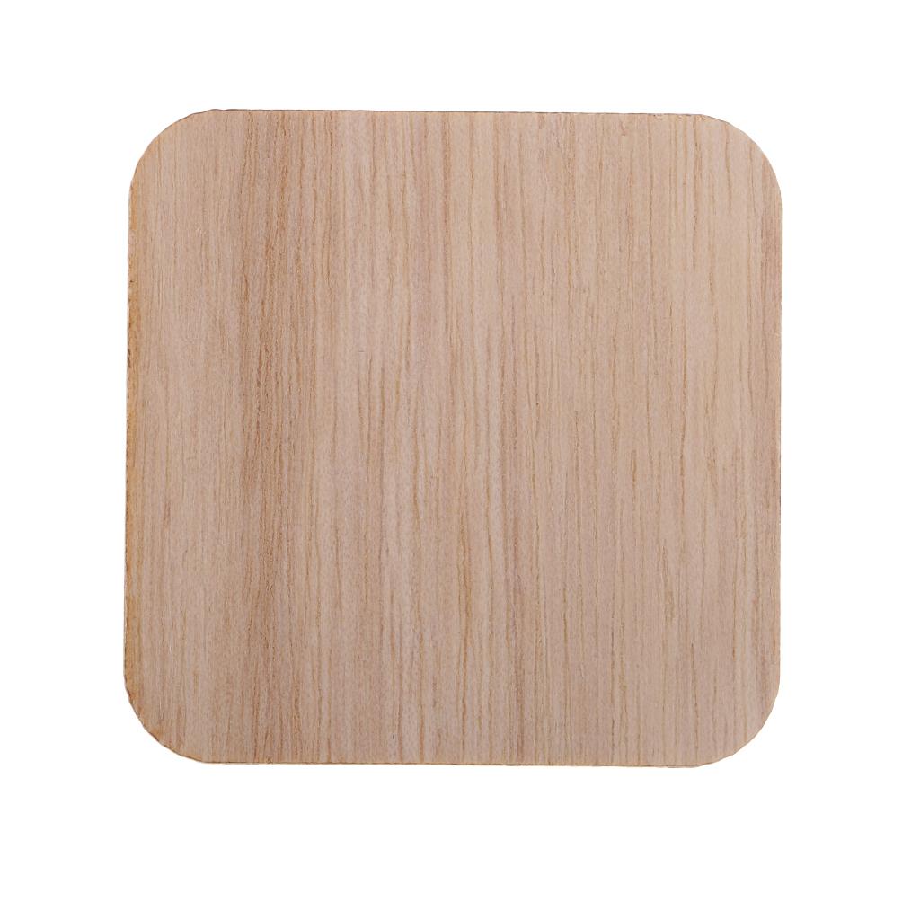 200 Gói Chưa Hoàn Thành Miếng Gỗ Trống Gỗ Ô Vuông Góc Tròn Bằng Gỗ Lỗ Cắt Cho Diy Tiếp Liệu, Thủ Công, trang T