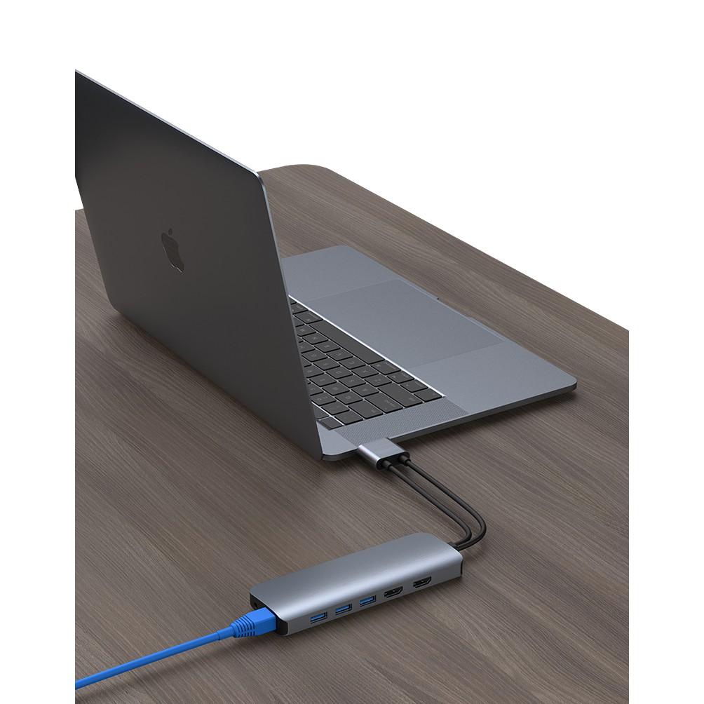 CỔNG CHUYỂN HYPERDRIVE VIBER 10-IN-2 4K60Hz USB-C HUB DÀNH CHO MACBOOK/IPADPRO/LAPTOP/SMARTPHONE - Hàng Chính Hãng