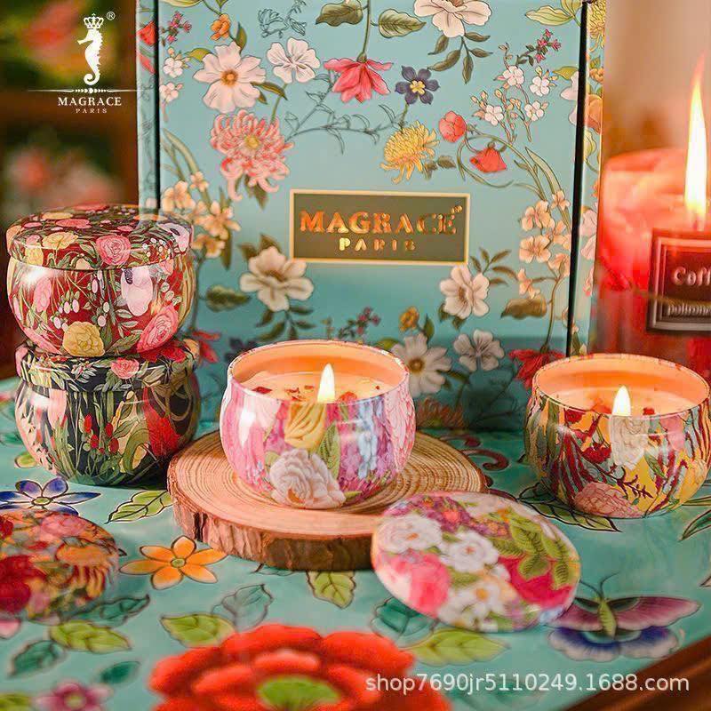 Set hộp 4 nến thơm MAGRACE Paris Hàng Chính Hãng