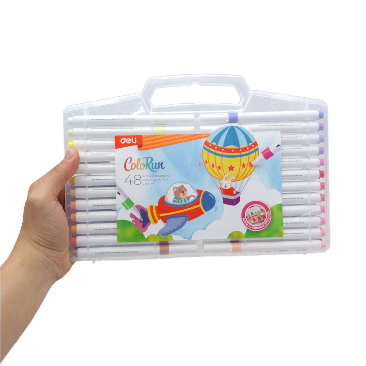 Hộp 48 Bút Marker Acrylic - Deli EC189-48