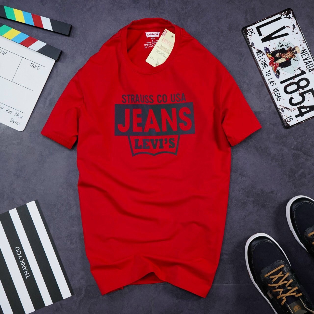 áo thun nam jean cổ tròn tay ngắn cotton cao cấp relaxtore 2