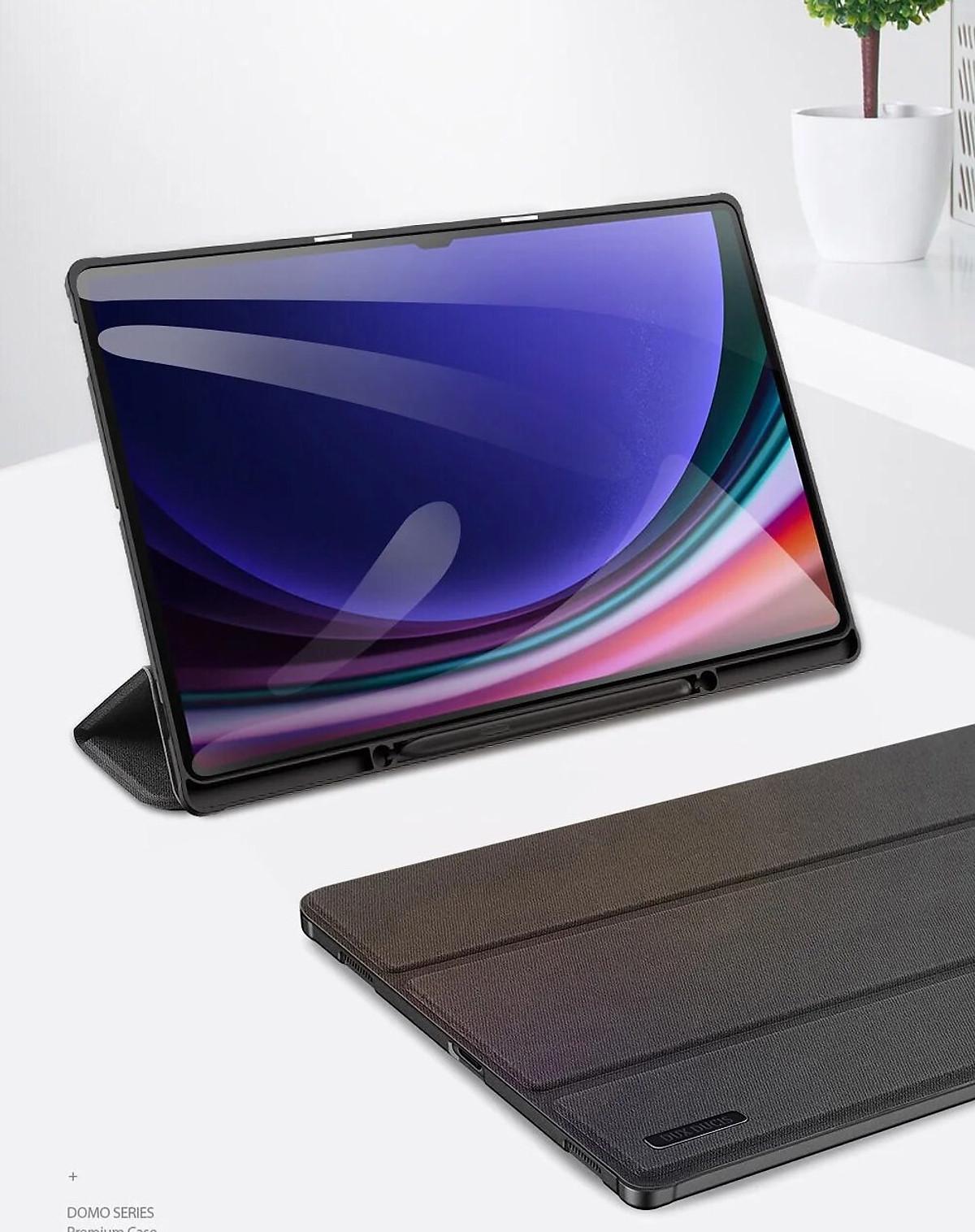 Bao Da Dành Cho SamSung Galaxy Tab S9 FE, Tab S9 FE Plus Hiệu Dux Ducis Chống Sốc, Có Khay đựng Bút - Hàng Chính Hãng