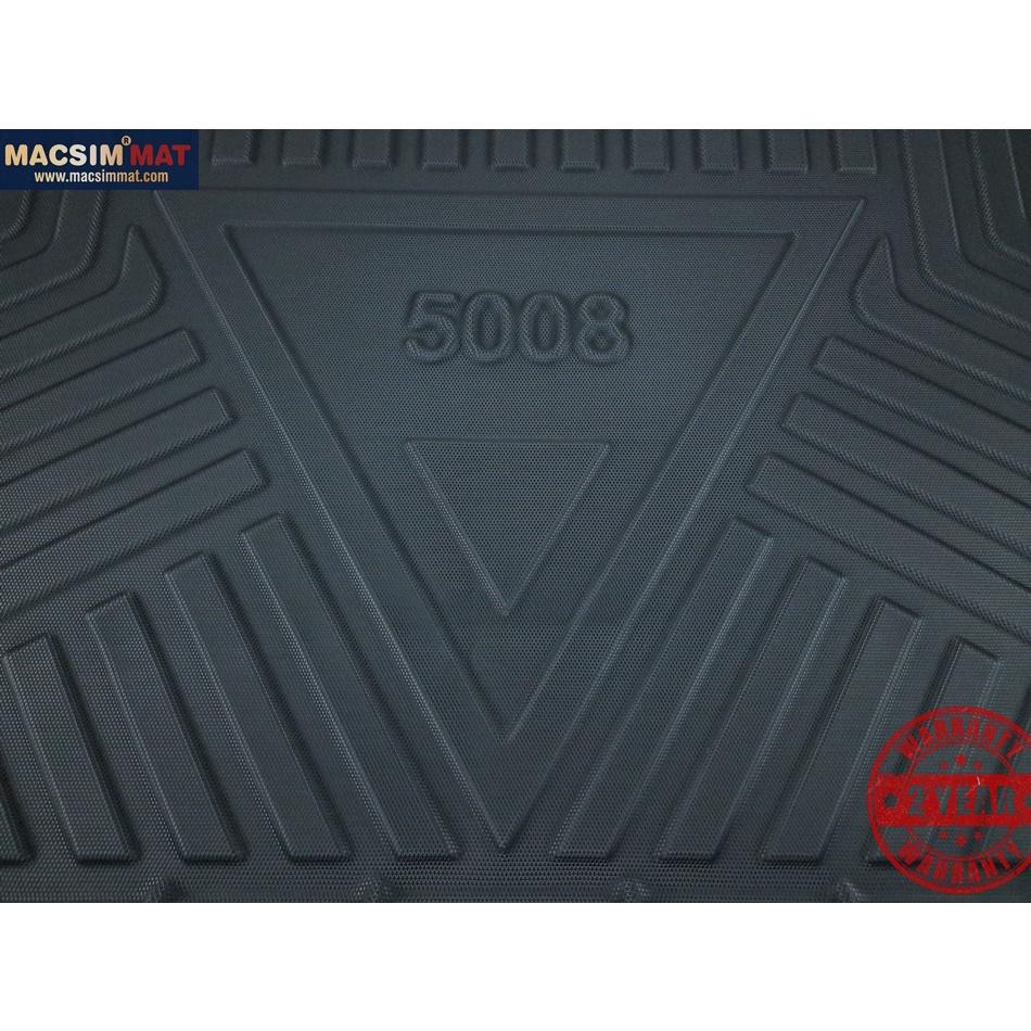Thảm lót cốp xe ô tô Peugeot 5008 nhãn hiệu Macsim hàng loại 2