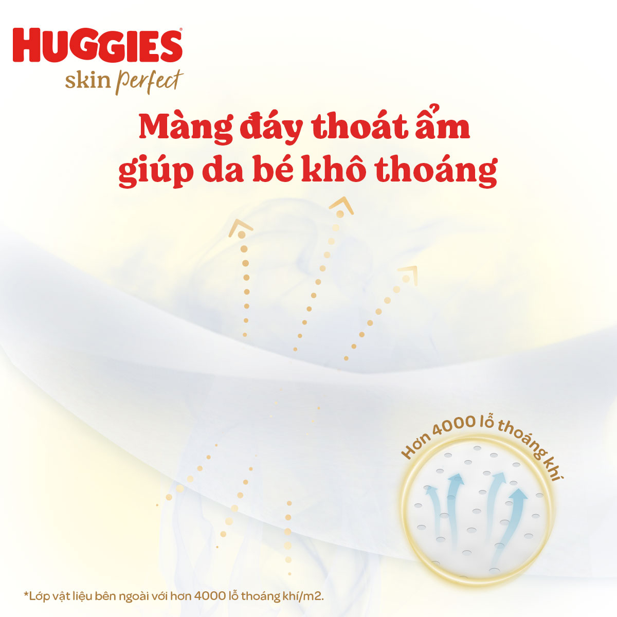 Hình ảnh Tã quần Huggies Skin Perfect XL Super Jumbo 52+6 miếng với 2 vùng thấm giảm kích ứng da