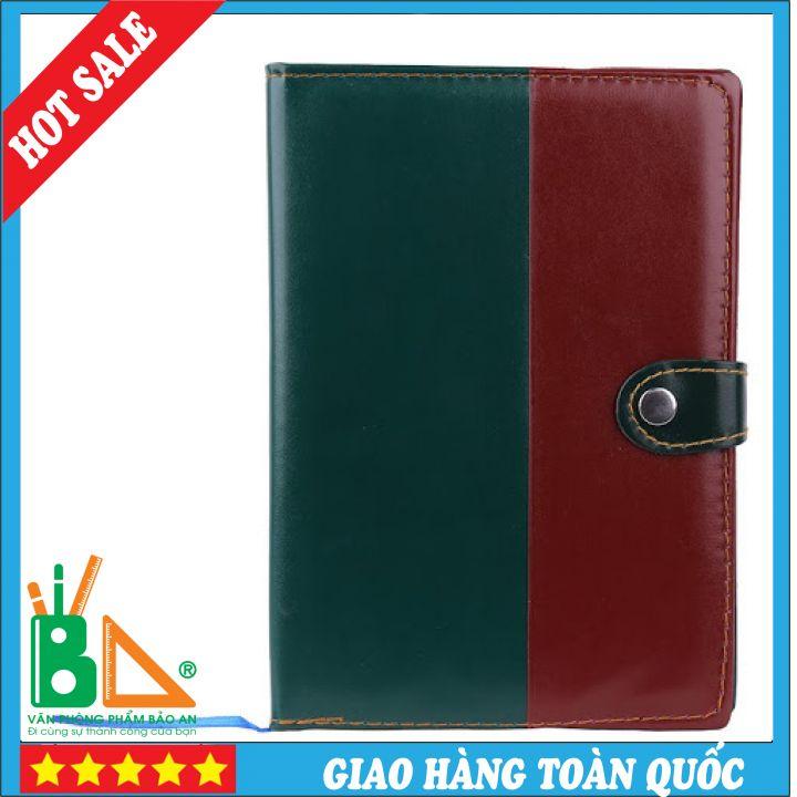 Sổ Da Cúc Bấm A5 6525 Bìa Da Đẹp, Sang Trọng 240 Trang