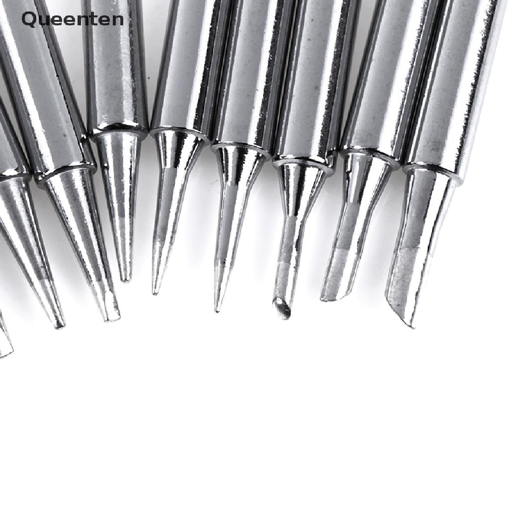 Queenten 10pcs constant-temperature common solder soldering iron tip for 900m 963 station VN